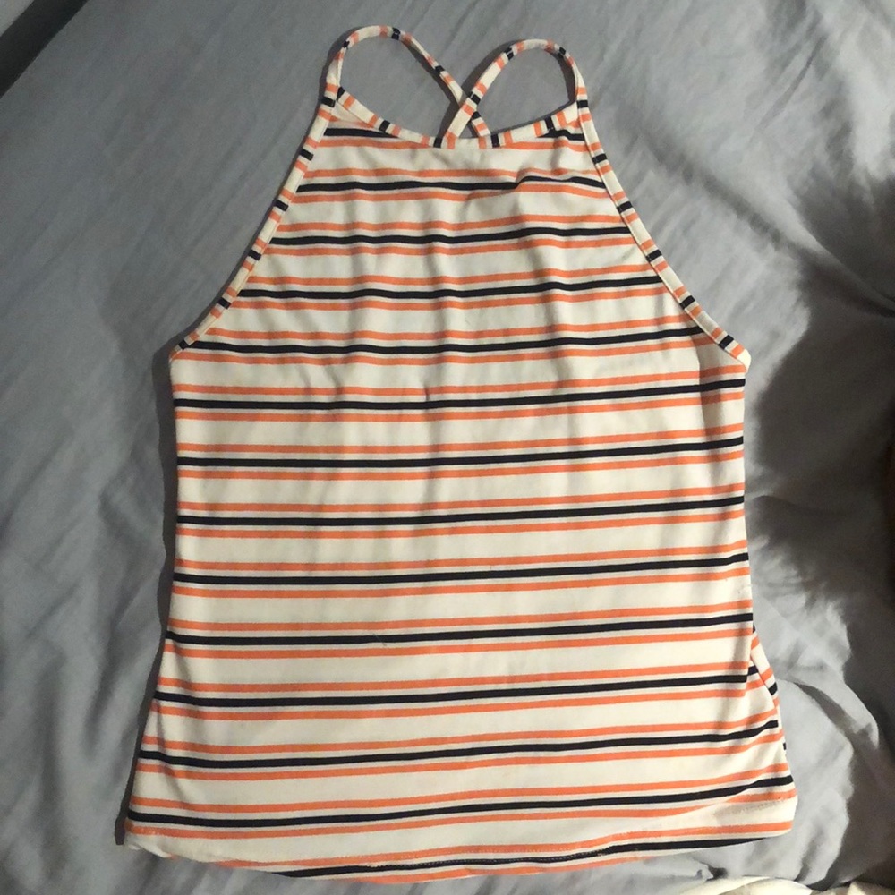Cropped high neck women’s tank top